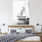 浴槽ポスターのキリン キャンバスプリント (インサイチュ (寝室))