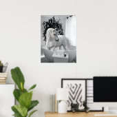 浴槽ポスターのユニコーン ポスター (ホームオフィス)