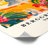 浴槽内のプードルおもしろい、犬用バスルーム壁アート ポスター (角)