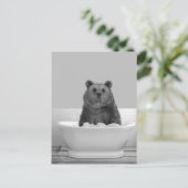 浴槽内泡風呂はがき ポストカード (スタンド正面)