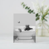 浴槽泡風呂のベアーカブ ポストカード (スタンド正面)