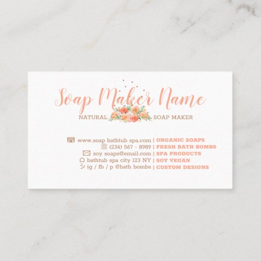 浴槽石鹸バブル 名刺 (裏面)