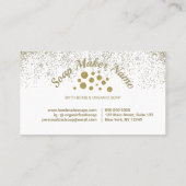 浴槽金ゴールドシャンプースパ石鹸バブル 名刺 (裏面)