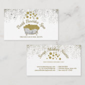 浴槽金ゴールドシャンプースパ石鹸バブル 名刺 (正面/裏面)