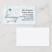 浴槽、シャワー、タイル 名刺 (正面/裏面)