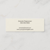 浴槽-ペットトリマーの犬 スキニー名刺 (裏面)