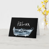 浴槽X線視力骨格 – 青 カード (黄色い花)