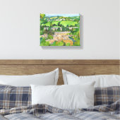 浴水カラーのキャンバス印刷の表示 キャンバスプリント (インサイチュ (寝室))