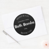 浴爆弾のカスタマイズ可能なラベル ラウンドシール (封筒)