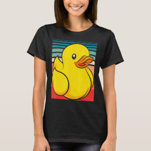 浴用玩具ダッキーダックリング浴用玩具レトロゴムダック Tシャツ