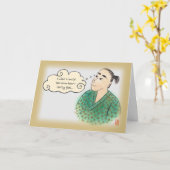 浴衣日本のの男が彼のカードに恋1 カード (黄色い花)