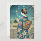 浴衣 – 茶パーティー 招待状 (正面)