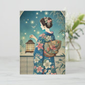 浴衣 – 茶パーティー 招待状 (スタンド正面)