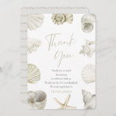 海あなたはすぐに赤ちゃんシャワー サンキューカード (正面/裏面)