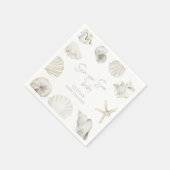 海あなたはすぐに赤ちゃんシャワー スタンダードカクテルナプキン (角)