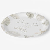 海あなたはすぐに赤ちゃんシャワー ペーパープレート (アングル)