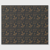 海いかり。セーラーキャプテンヨットズマンギフトテンプレート ラッピングペーパー (フラット)