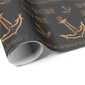 海いかり。セーラーキャプテンヨットズマンギフトテンプレート ラッピングペーパー (ロールコーナー)