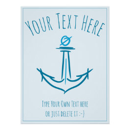 海いかり。セーラーギフトテンプレート ポスター