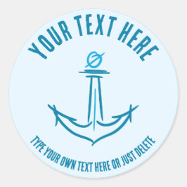 海いかり。セーラーギフトテンプレート ラウンドシール