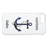 海いかり、チェーンパーソナライズされた、 Case-Mate iPhoneケース (裏面(横))