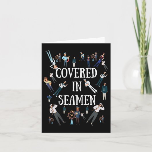 海いけな員の女性への贈りおもしろい物 カード (正面)