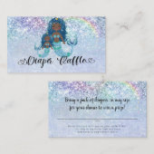 海おむつのかじりの下の青いエスニック人々  エンクロージャーカード (正面/裏面)