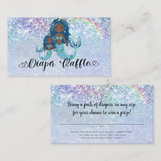 海おむつのかじりの下の青いエスニック人々  エンクロージャーカード (正面/裏面)