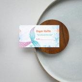 海おむつラッフルの下のマーメイド要求カード エンクロージャーカード