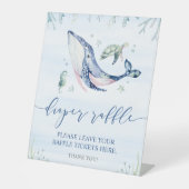 海おむつラッフルの下の男の子 台座サイン (正面)