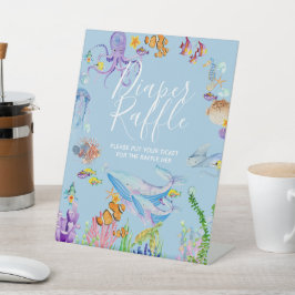 海おむつラッフルの下 台座サイン