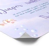 海おむつラッフルゲームの下の人魚 ポスター (角)