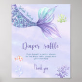 海おむつラッフルゲームの下の人魚 ポスター (正面)