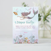 海おむつラッフルチケットカードの下の人魚 招待状 (スタンド正面)