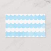 海おむつラッフルベビーシャワーの下のクジラ エンクロージャーカード (裏面)