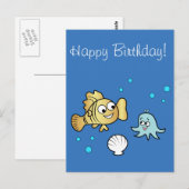 海おもしろい動物 ポストカード (正面/裏面)