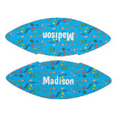 海おもしろい生き物のイラストレーション アメリカンフットボール (パネル)