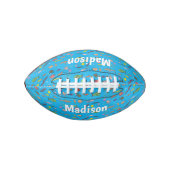 海おもしろい生き物のイラストレーション アメリカンフットボール (正面)