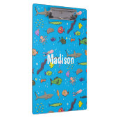 海おもしろい生き物のイラストレーション クリップボード (右)