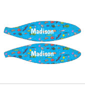 海おもしろい生き物のイラストレーション ミニバスケットボール (パネル)