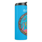 海おもしろい生物の水中アニメスケッチ タンブラー (回転左)