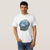 海おもしろい生Tee祝:海の牛 Tシャツ (正面フル)