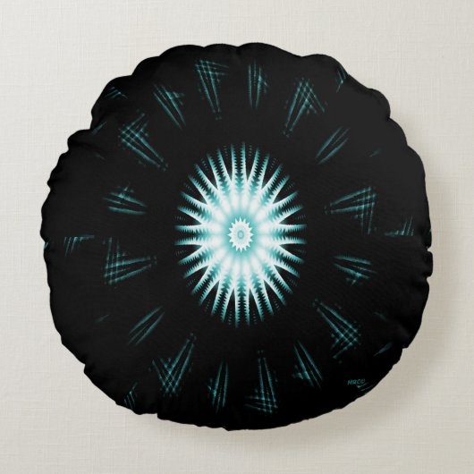 海おもしろい........ ラウンドクッション (正面)