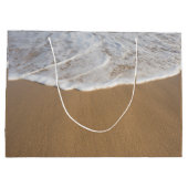 海およびビーチのギフトバッグ ラージペーパーバッグ (裏面)