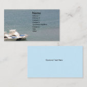 海およびボート 名刺 (正面/裏面)