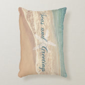 海および挨拶の季節のごあいさつのビーチ アクセントクッション (正面(垂直))