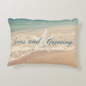 海および挨拶の季節のごあいさつのビーチ アクセントクッション (裏面)