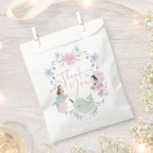 海お洒落の下の水彩人魚 フェイバーバッグ (クリップ留めされた状態)