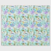 海お洒落の友だち – かわいい海 ラッピングペーパー (フラット)