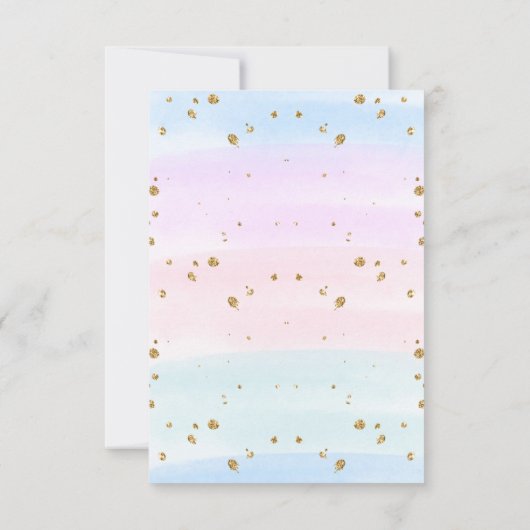 海お洒落の誕生日パーティースクリプトの下 サンキューカード (裏面)